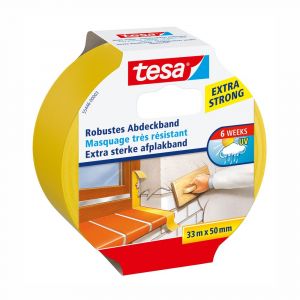 Tesa 55446 Extra Sterk afplakband 33 m x 50 mm geel 55446-00003-02