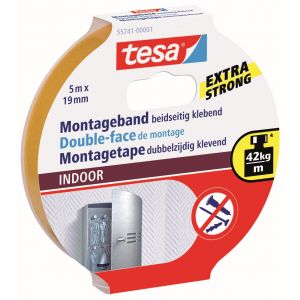 Tesa 55741 Powerbond Indoor montagetape 5 m x 19 mm 55741-00001-03