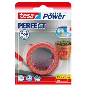 Tesa 56342 Extra Power Perfect textieltape rood 2,75 m x 19 mm 56342-00011-03