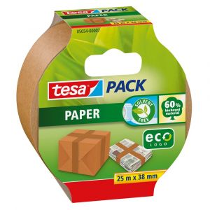 Tesa 5054 Tesapack paper EcoLogo verpakkingstape bruin 38 m x 25 mm 05054-00007-02