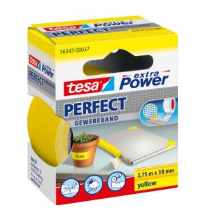 Tesa 56343 Extra Power Perfect textieltape 2,75 m x 38 mm geel 56343-00037-03