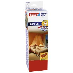 Tesa 55836 Comfort klamboe wit met plafondhaak 12,5 x 2,5 m 55836-00020-00