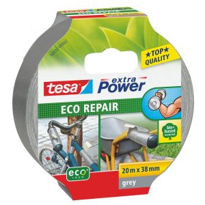 Tesa 56432 Extra Power Eco Repair textieltape 20 m x 38 mm grijs 56432-00002-00