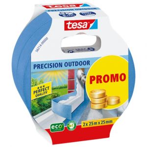 Tesa 56214 Precision Outdoor 25 m x 25 mm 2 stuks promo 56214-00000-03