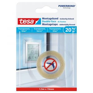 Tesa 77740 montagetape 1,5 m x 19 mm transparant 77740-00000-00