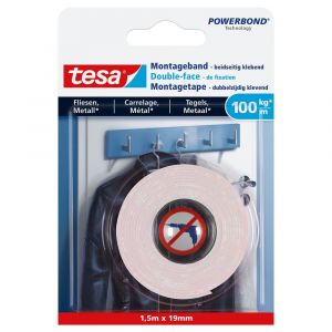 Tesa 77746 Powerbond montage tape tegels en metaal 1,5 m x 19 mm 77746-00000-00