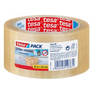 Tesa 57171 PVC tape extra strong 66 m x 50 mm transparant 57171 57171-00000-04