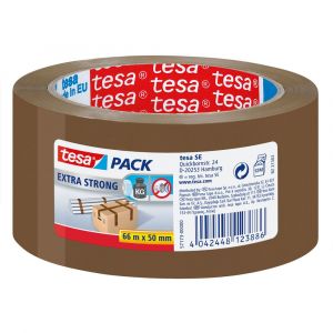 Tesa 57173 PVC tape extra strong 66 m x 50 mm bruin 57173 57173-00000-04