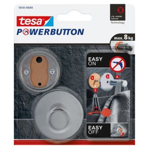 Tesa 59345 Powerbutton Premium haak mat chroom 59345-00000-00