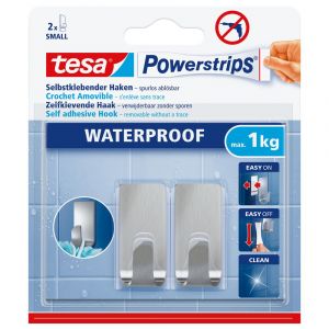 Tesa 59777 Powerstrips Waterproof haken S metaal Zoom 59777-00000-00