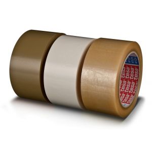 Tesa 4124 Tesapack 66 m x 50 mm bruin PVC verpakkingstape 04124-00096-00