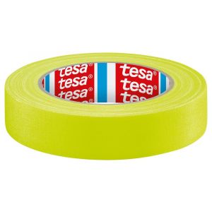 Tesa 4671 Tesaband 25 m x 25 mm fluor geel acrylgecoate textieltape 04671-00054-10