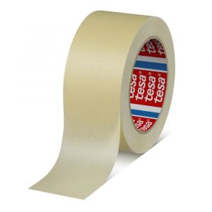 Tesa 4329 Tesakrepp 50 m x 50 mm chamois fijne crepepapieren maskeringstape tot 70 graden C 04329-00005-01