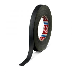 Tesa 4541 Tesaband 50 m x 15 mm zwart gemakkelijk hanteerbare ongecoate textieltape 04541-00010-00