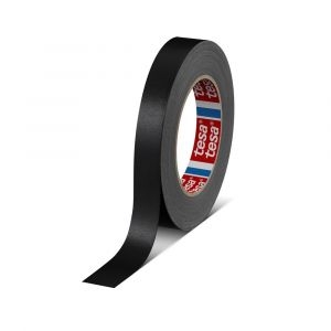 Tesa 4651 Tesaband 25 m x 19 mm zwart premium textieltape 04651-00008-00