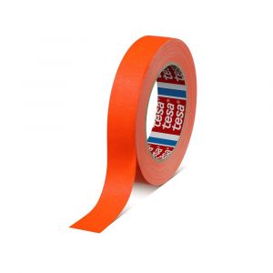 Tesa 4671 Tesaband 25 m x 25 mm fluor oranje acrylgecoate textieltape 04671-00053-10