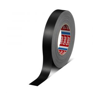 Tesa 4688 Tesaband 50 m x 25 mm zwart standaard polyethyleengecoate textieltape 04688-00005-00