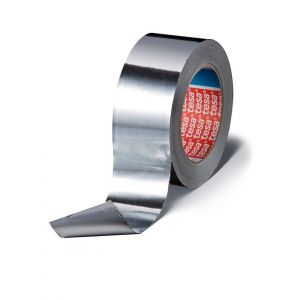 Tesa 50575 Tesaband 50 m x 50 mm aluminium zeer sterke aluminiumtape met en zonder voering 50575-00001-01