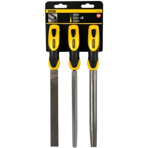 Stanley 3 delige set vijlen halfzoet 200 mm 0-22-464