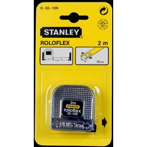 Stanley rolbandmaat zonder stop Roloflex 2 m x 16 mm 0-32-109