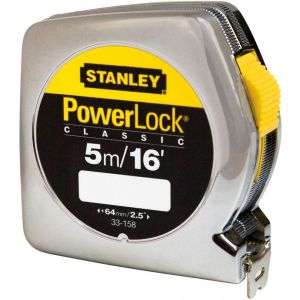 Stanley rolbandmaat Powerlock 5 m-16 foot x 19 mm 0-33-158