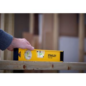 Stanley waterpas aluminium I-Beam 400 mm 2 libellen met 180 graden libel 1-42-919