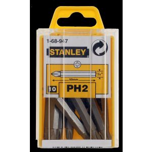 Stanley 1/4 inch schroefbit Phillips nummer 2 50 mm 1-68-947