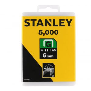 Stanley nieten 6 mm type G 5000 stuks 1-TRA704-5T