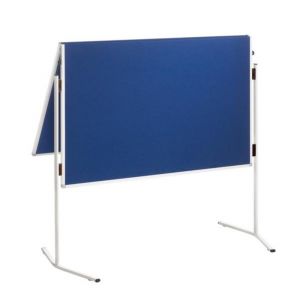 Orbis presentatiebord bord HxB 750x1200 mm inklapbaar presentatiebord vilt blauw met snelvergrendeling 963012