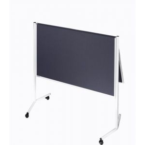 Orbis presentatiebord bord HxB 750x1200 mm inklapbaar presentatiebord vilt grijs met snelvergrendeling 963034