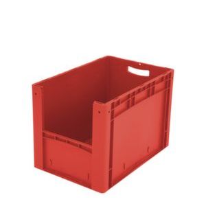 Orbis Euronorm stapelkrat met grijpopening PP HxLxB 420x600x400 mm rood 855938