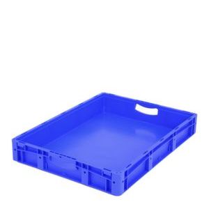 Orbis Euronorm stapelkrat PP HxLxB 120x800x600 mm 49 L standaardbodem draagvermogen 60 kg blauw 509430