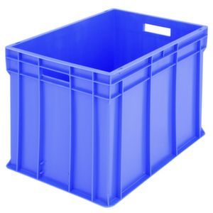 Orbis Euronorm stapelkrat PP HxLxB 415x600x400 mm wanden gesloten draagvermogen 50 kg blauw 574112