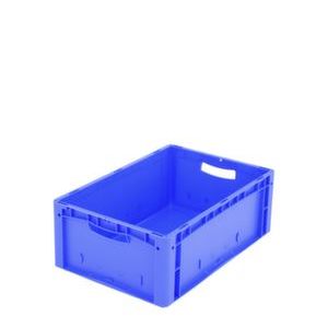 Orbis Euronorm stapelkrat PP HxLxB 220x600x400 mm wanden-bodem gesloten blauw 863095