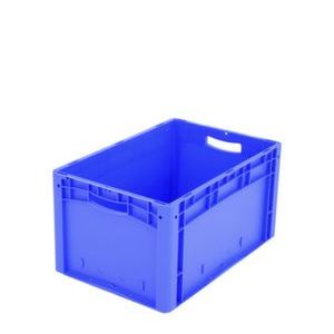 Orbis Euronorm stapelkrat PP HxLxB 320x600x400 mm wanden-bodem gesloten blauw 863131