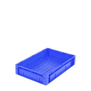 Orbis Euronorm stapelkrat PP LxBxH600x400x120 mm wanden gesloten-bodemopengewerkt blauw 863324