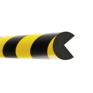 Orbis waaschuwings- en beveiligingsprofiel PU-schuim hoekbescherming rond diameter 40 mm L 1000 mm geel-zwart 520054