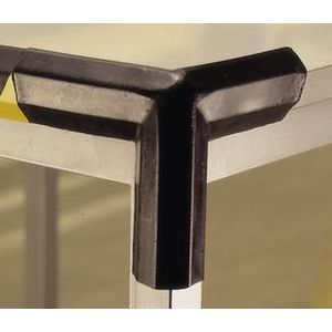 Orbis waarschuwings- en beveiligingsprofiel PU-schuim hoekbescherming voor binnenhoek trapezium tweebenig 80 mm L 1000 mm zwart 520094