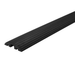 Orbis smalle kabelbruggen gerecycled rubber 2 kabelgoten 20x20 mm 1 kabelgoot 45x45 mm HxLxB 65x1200x210 mm zwart 529663