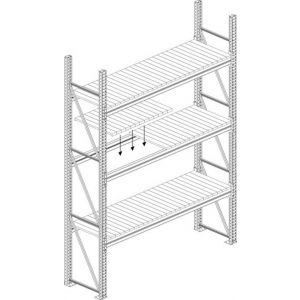 Orbis los legbord van stalen panelen voor LxD 3300x800 mm vaklast 3300 kg 202134