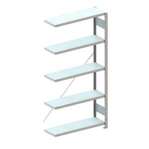 Orbis inhaakstelling aanbouwveld HxBxD 2000x1006x336 mm 5 legborden vaklast 230 kg verzinkt 527785