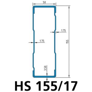 Orbis traversen voor palletstelling L 3600 mm draagvermogen (type 1) 4000 kg/(type 2) 4350 kg RAL 2001 500996