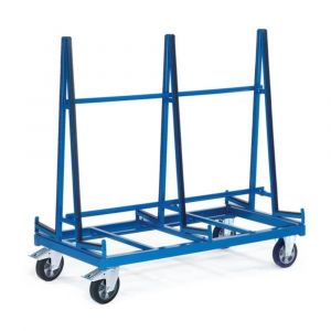 Orbis platenwagen draagvermogen 1,2 T BxD 1600x800 mm dubbelzijdig RAL 5010 203286