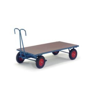 Orbis handtrekwagen draagvermogen 0,7 T laadvlak LxB 1000x700 mm luchtbanden RAL 5010 203315