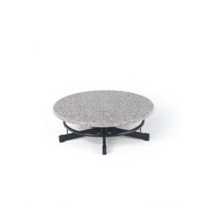 Orbis tafel in hoogte verstelbaar voetkruis van staalbuis met voetensteun H 72-120 cm bladdiameter 70 cm 522870