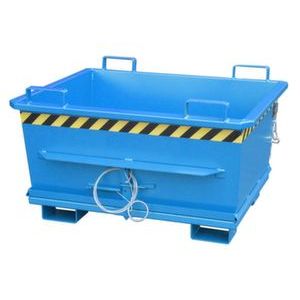 Orbis bodemklepcontainer HxBxD 721x1040x1200 mm 0,5 m3 draagvermogen 1000 kg RAL 5012 906835