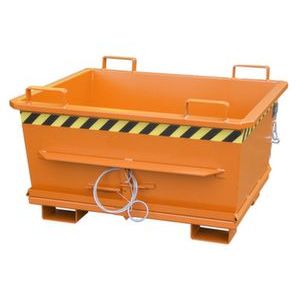 Orbis bodemklepcontainer HxBxD 721x1040x1200 mm 0,5m3 draagvermogen 1000 kg RAL 2000 968082