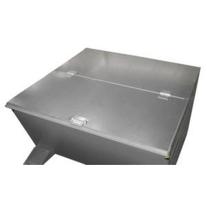 Orbis klapdeksel voor kiepbak BxD 800x1440 mm 2 delig verzinkt 528274