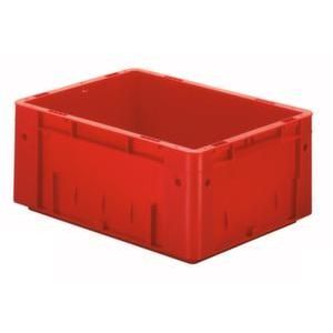 Orbis Euronorm stapelkrat HxLxB 175x400x300 mm 14,5 L wanden-bodem gesloten rood 509476