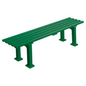 Orbis kunststofbank HxLxB 415x1500x370 mm zit H 415 mm 5 latten 2 pootstellen groen 525461